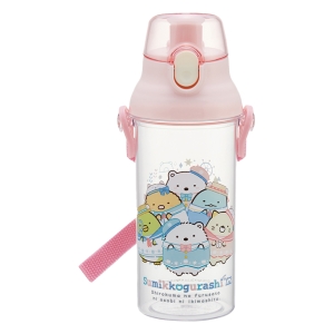 【お取り寄せ商品】食洗機対応 プラクリアボトル 480ml すみっコぐらし