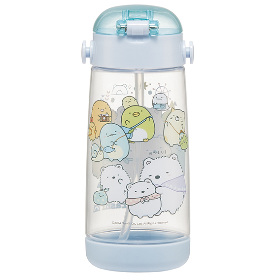 【お取り寄せ商品】ワンプッシュストローボトル 480ml すみっコぐらし