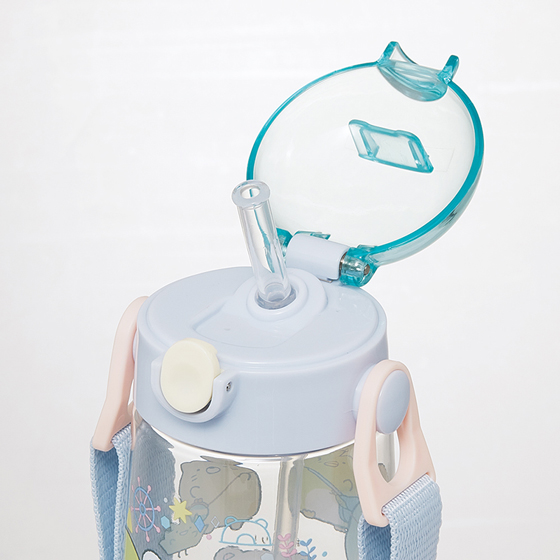 【お取り寄せ商品】ワンプッシュストローボトル 480ml すみっコぐらし