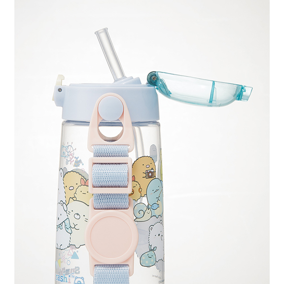【お取り寄せ商品】ワンプッシュストローボトル 480ml すみっコぐらし