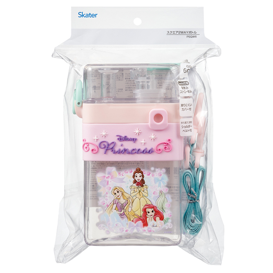 【お取り寄せ商品】スクエア２ＷＡＹボトル 600ml ディズニープリンセス