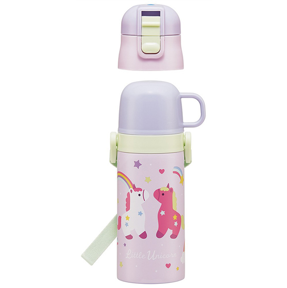 【お取り寄せ商品】2WAYステンレスボトル 400ml｜350ml リトルユニコーン