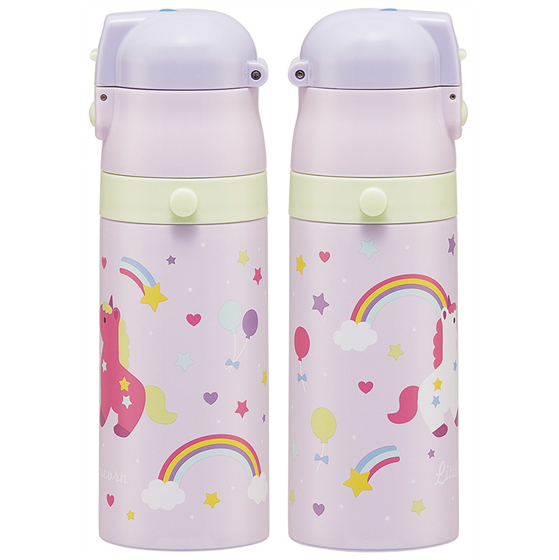 【お取り寄せ商品】2WAYステンレスボトル 400ml｜350ml リトルユニコーン