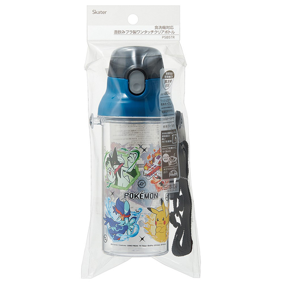 【お取り寄せ商品】食洗機対応 プラクリアボトル 480ml ポケットモンスター