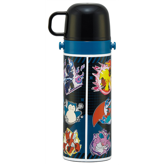 超軽量2WAY ステンレスボトル 直飲み470ml コップ飲み430ml ポケットモンスター