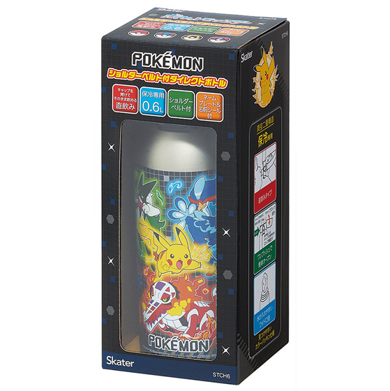 ダイレクトステンレスボトル 保冷専用 600ml ショルダーベルト付き ポケットモンスター