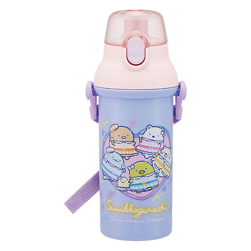 【お取り寄せ商品】直飲みワンタッチボトル 480ml すみっコぐらし 夢みるしっぽず