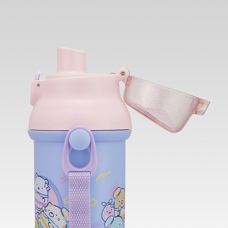 【お取り寄せ商品】直飲みワンタッチボトル 480ml すみっコぐらし 夢みるしっぽず