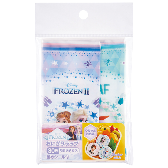 【お取り寄せ商品】おにぎりラップ 30枚 5柄×6枚入 アナと雪の女王25