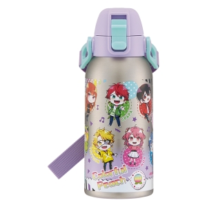 【お取り寄せ商品】ダイレクトステンレスボトル 保冷専用 600ml ショルダーベルト付き カラフルピーチ25