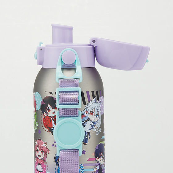 【お取り寄せ商品】ダイレクトステンレスボトル 保冷専用 600ml ショルダーベルト付き カラフルピーチ25