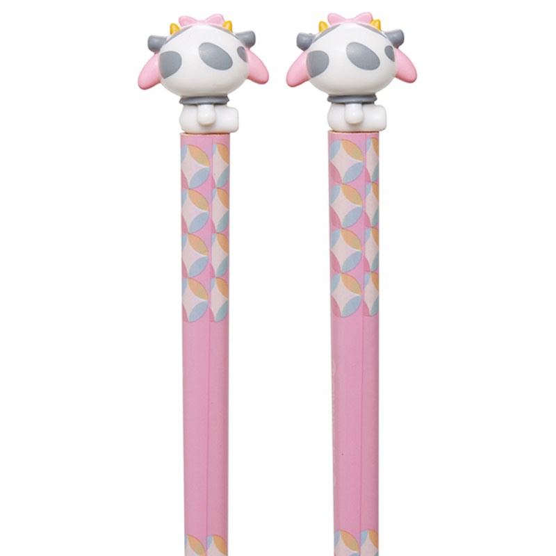 マスコット付 塗箸 すべり止め 21cm 十二支(うし)×マイメロディ