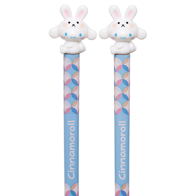 マスコット付 塗箸 すべり止め 21cm 十二支(うさぎ)×シナモロール