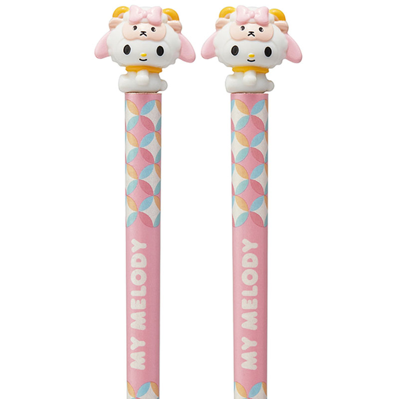 マスコット付 塗箸 すべり止め 21cm 十二支(ひつじ)×マイメロディ