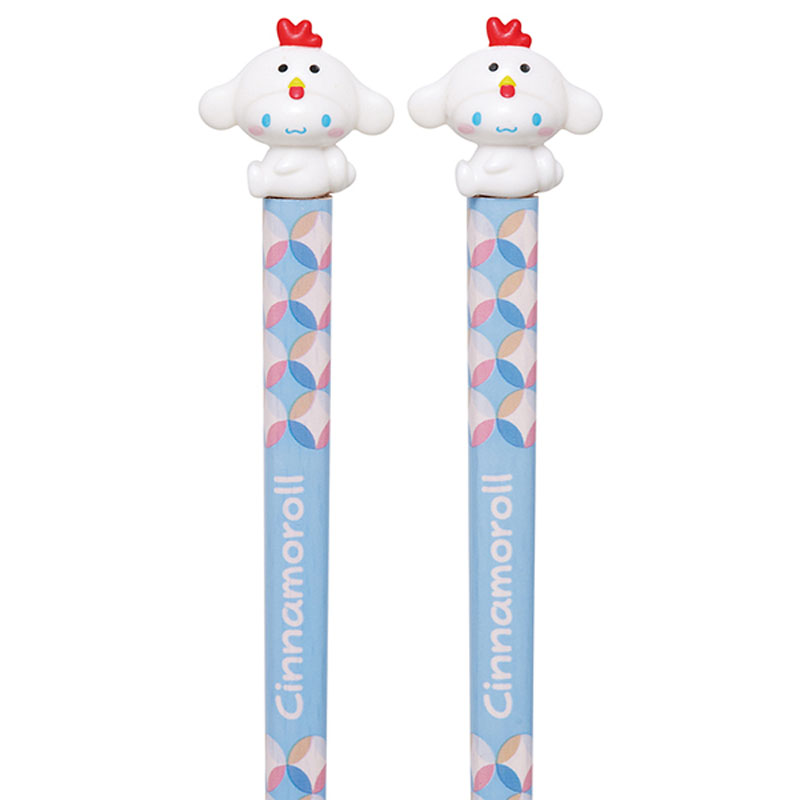 マスコット付 塗箸 すべり止め 21cm 十二支(とり)×シナモロール