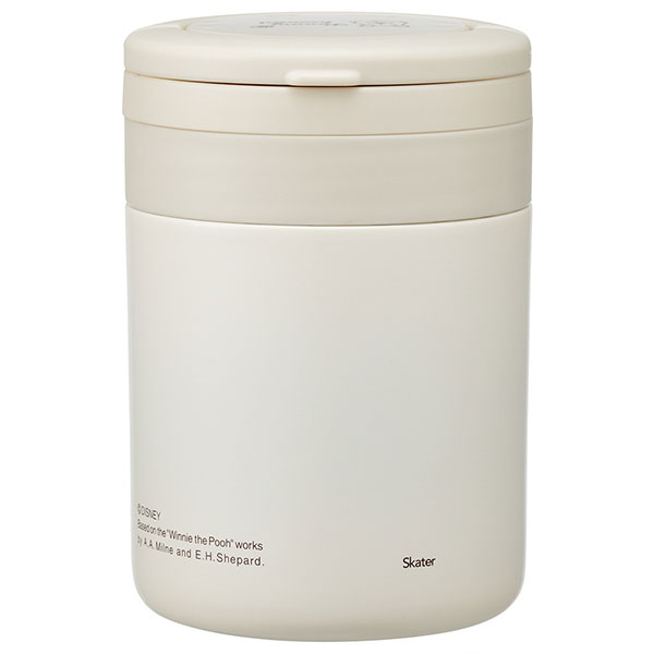 【お取り寄せ商品】折りたたみ ハンドル付き 保温 保冷 デリカポット スープジャー 300ml プーさんシンプルロゴ