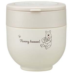 【お取り寄せ商品】折りたたみ ハンドル付き 保温 保冷 丼 ジャー 540ml プーさんシンプルロゴ