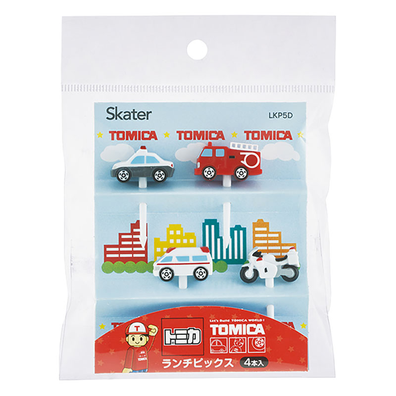 ランチピックス 4本入(4種類×各1本入り)トミカ 車