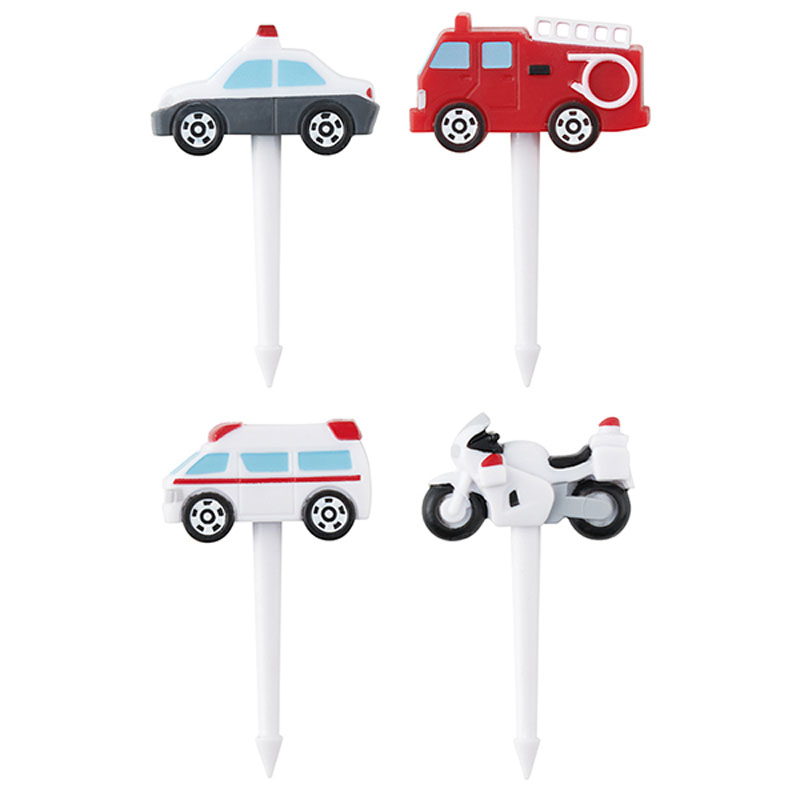 ランチピックス 4本入(4種類×各1本入り)トミカ 車