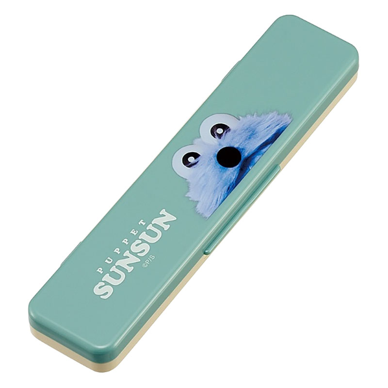 【お取り寄せ商品】音が鳴らないコンビセット 箸18cm・スプーン パペットスンスン