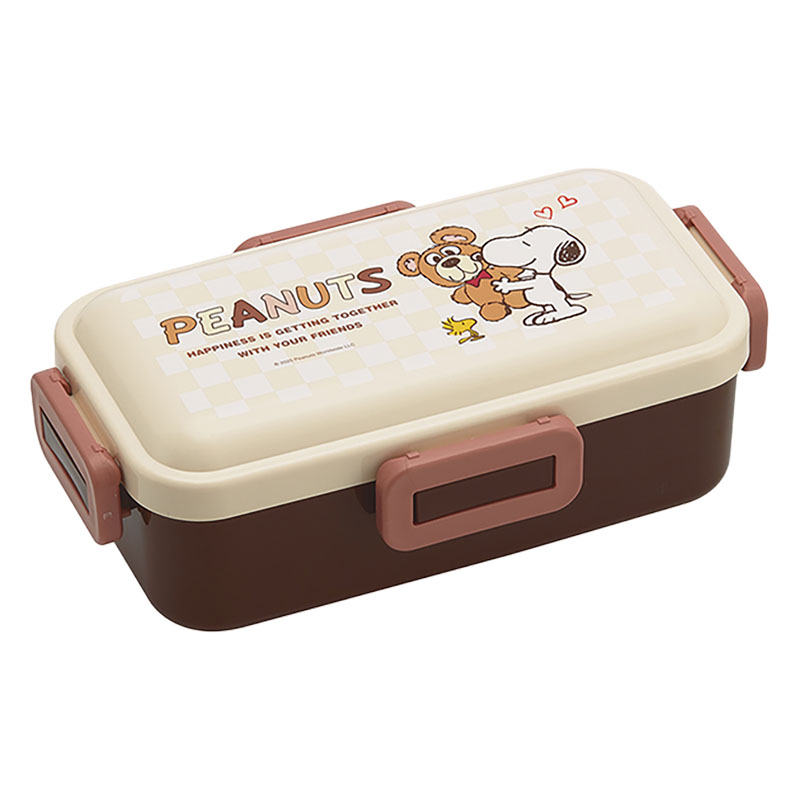 おかずがつぶれにくい ふわっと弁当箱 1段 530ml スヌーピー&ベア