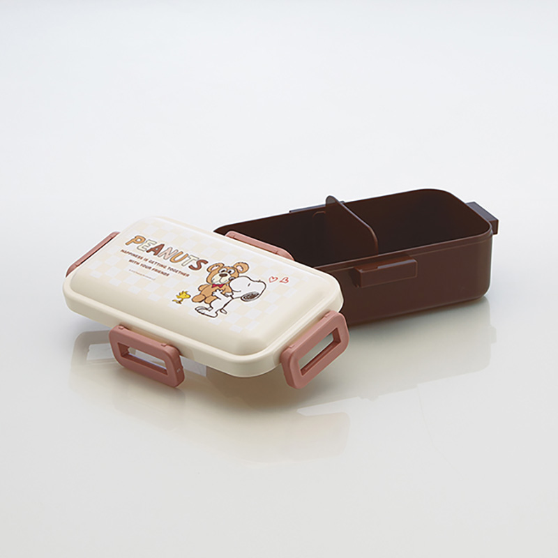 おかずがつぶれにくい ふわっと弁当箱 1段 530ml スヌーピー&ベア