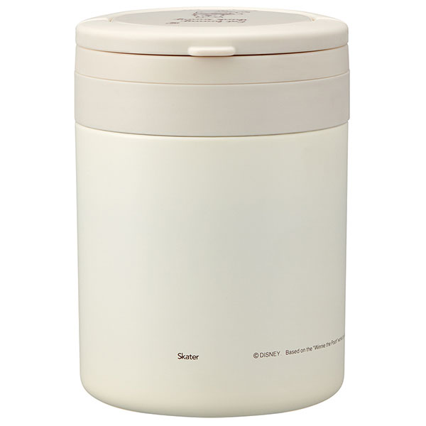 【お取り寄せ商品】折りたたみ ハンドル付き 保温 保冷 デリカポット 500ml プーさんシンプルロゴ