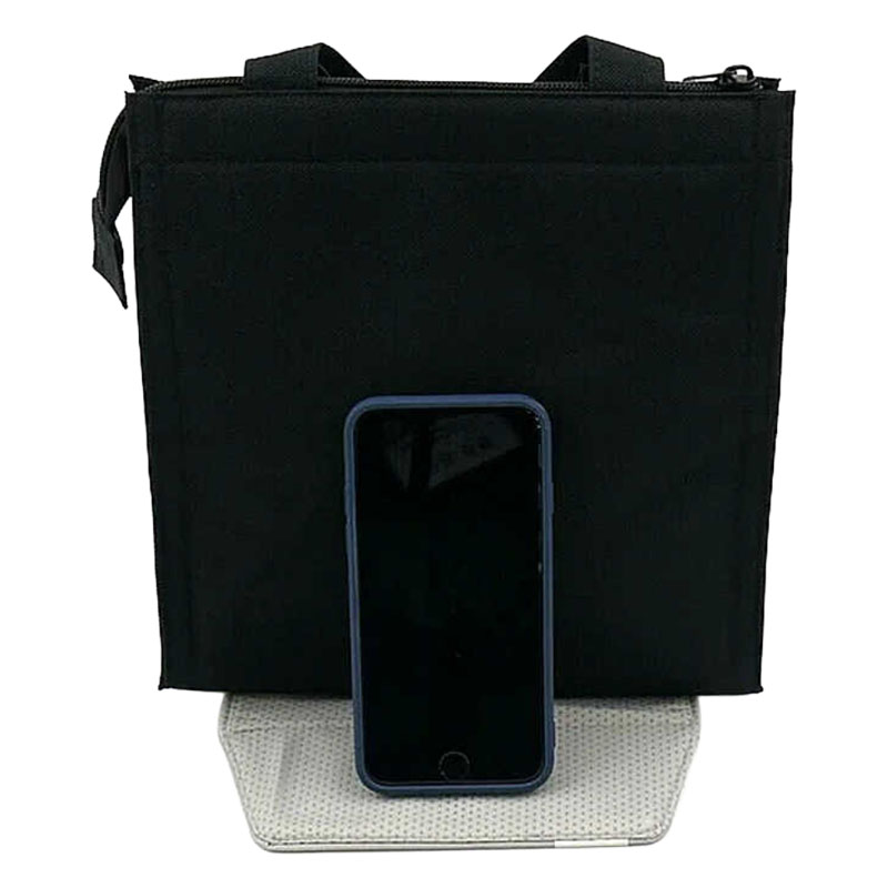 【お取り寄せ商品】スマホスタンド付き 保冷ランチバッグ?ブラック