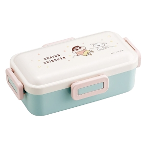 【お取り寄せ商品】おかずがつぶれにくい ふわっと弁当箱 1段 530ml  クレヨンしんちゃん パステル