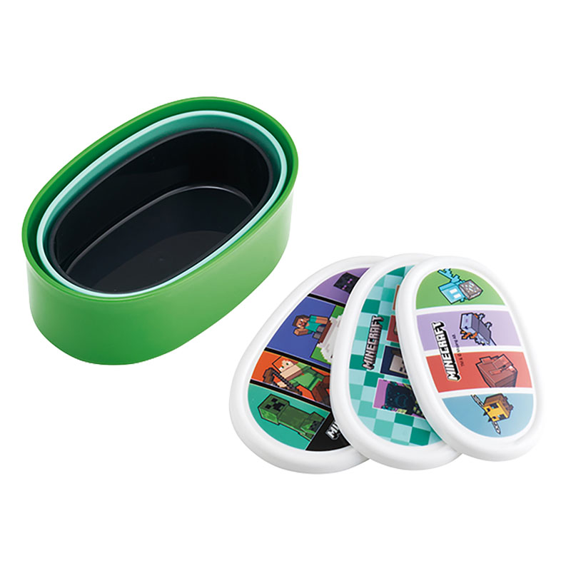 シール容器 3P(L400ml M280ml S180ml)セット マインクラフト