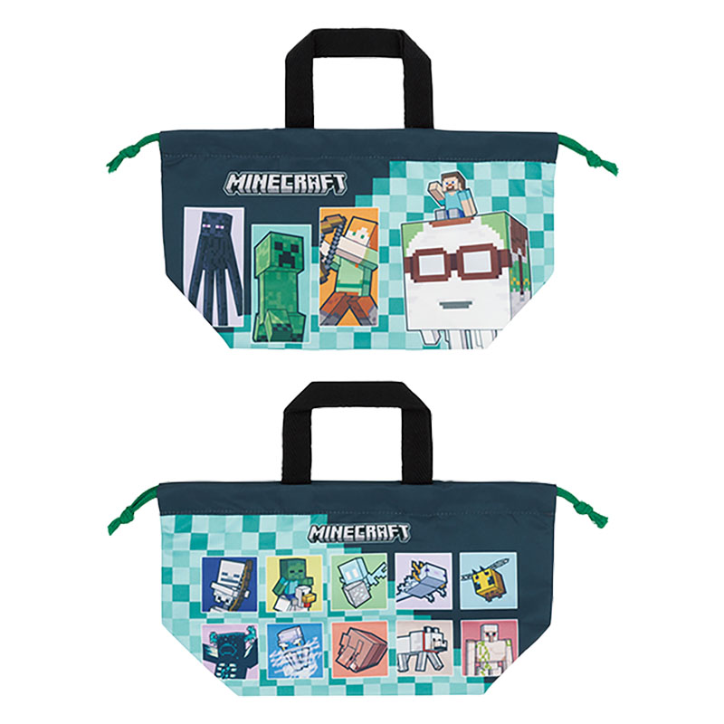 ランチ巾着 マインクラフト 29×16.5×マチ12cm
