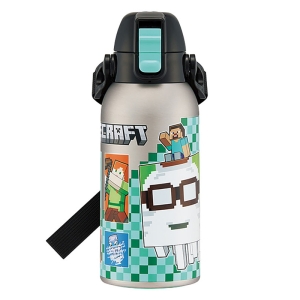 ダイレクトボトル ショルダーベルト付 マインクラフト 保冷 600ml