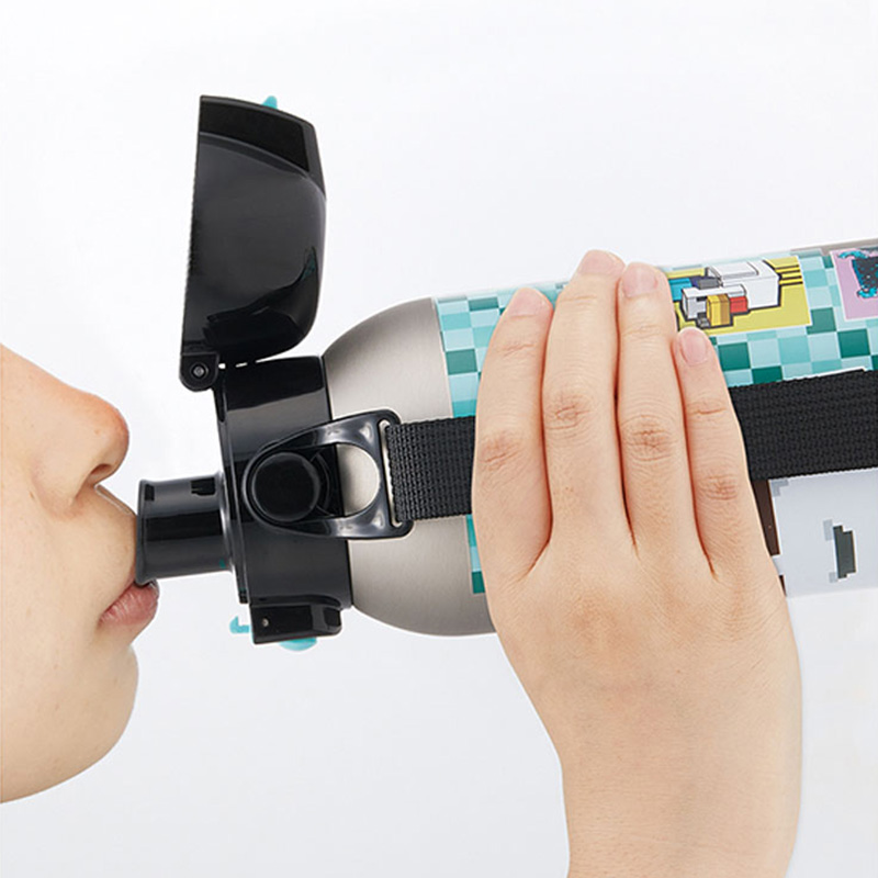 ダイレクトボトル ショルダーベルト付 マインクラフト 保冷 600ml