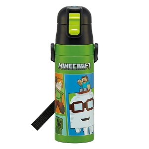 超軽量 ダイレクトボトル ショルダーベルト付 マインクラフト 保冷専用 470ml