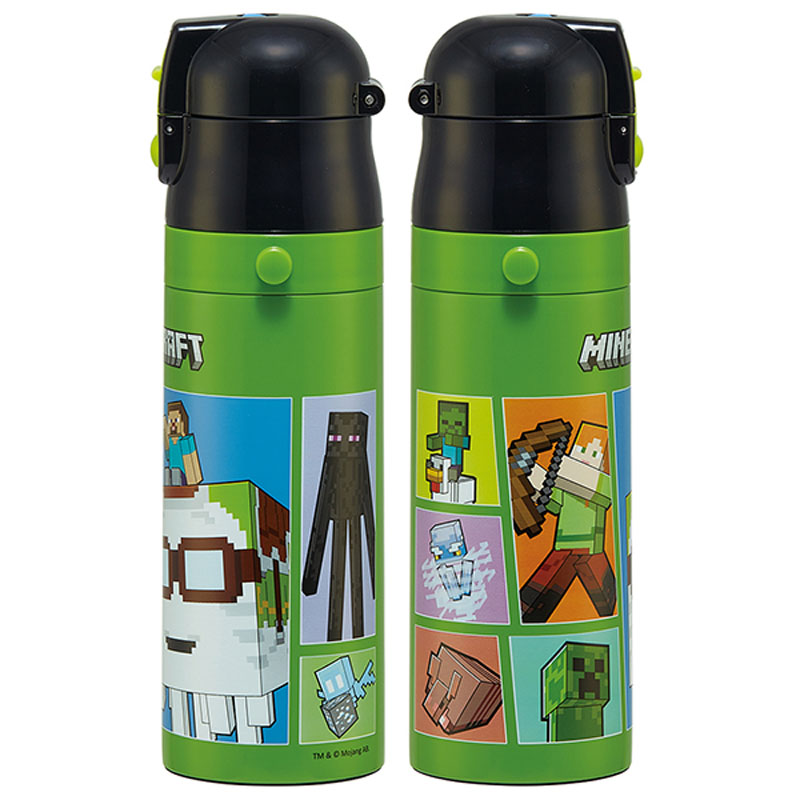 超軽量 ダイレクトボトル ショルダーベルト付 マインクラフト 保冷専用 470ml