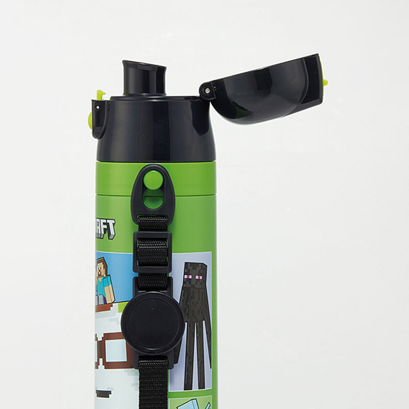 超軽量 ダイレクトボトル ショルダーベルト付 マインクラフト 保冷専用 470ml