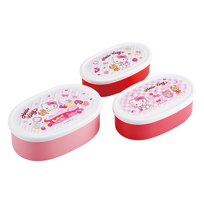 シール容器 3P(L400ml M280ml S180ml)セット ハローキティファンシー