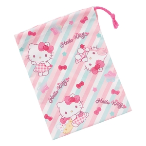 【お取り寄せ商品】コップ袋 約14.8×20.5cm キティファンシー