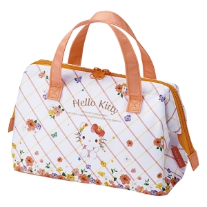 弁当箱用 がま口 保温保冷ランチバッグ ハローキティ 22×16×マチ11.5cm