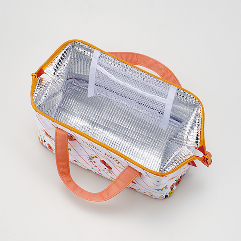 弁当箱用 がま口 保温保冷ランチバッグ ハローキティ 22×16×マチ11.5cm