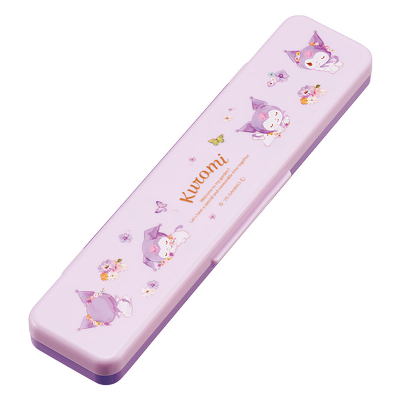 音が鳴らないコンビセット 箸18cm・スプーン クロミパステル水彩 花柄