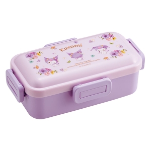 おかずがつぶれにくい ふわっと弁当箱 1段 530ml クロミパステル水彩 花柄