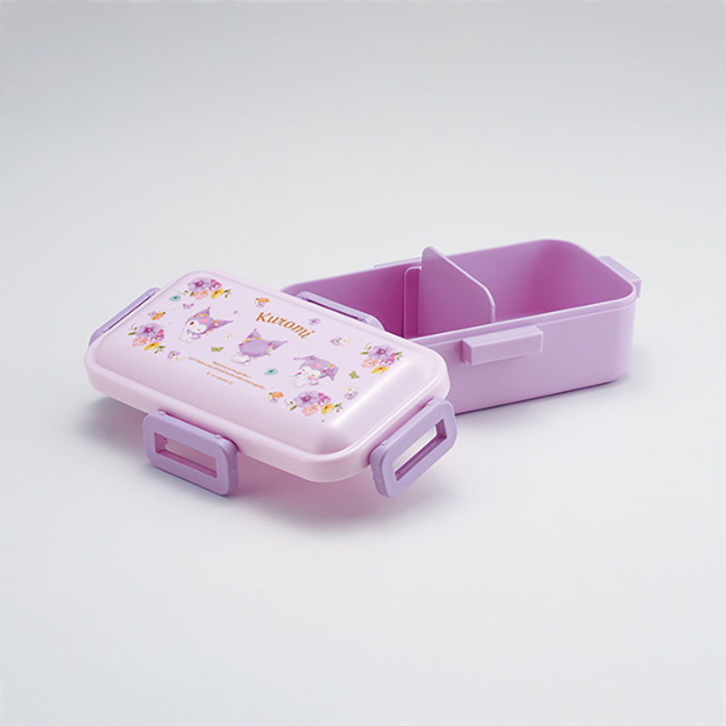 おかずがつぶれにくい ふわっと弁当箱 1段 530ml クロミパステル水彩 花柄