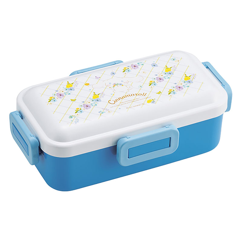 おかずがつぶれにくい ふわっと弁当箱 1段 530ml シナモロールパステル水彩 花柄