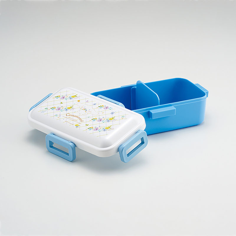 おかずがつぶれにくい ふわっと弁当箱 1段 530ml シナモロールパステル水彩 花柄