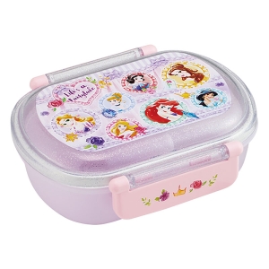 抗菌 食洗機対応 ふわっとフタタイトランチボックス 360ml ディズニープリンセス