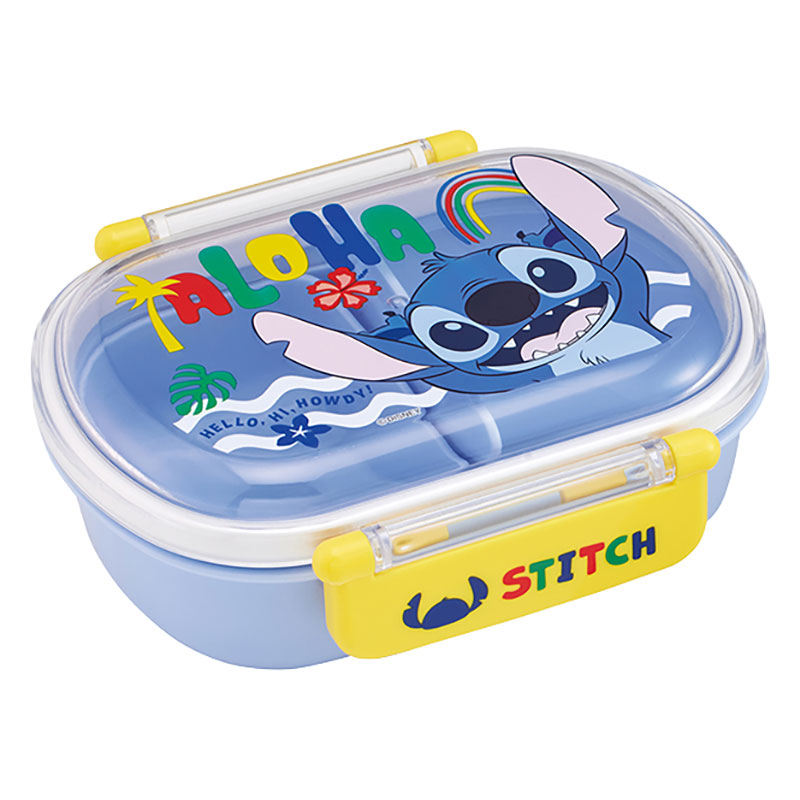 【お取り寄せ商品】抗菌 食洗機対応 ふわっとフタタイトランチボックス 360ml スティッチ26