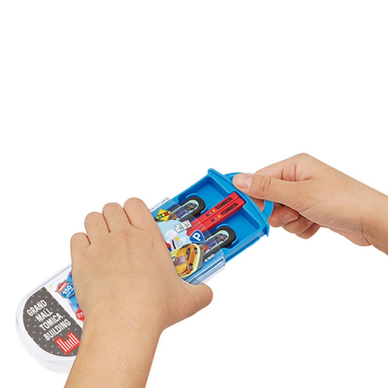 【お取り寄せ商品】食洗機対応 スライド式トリオセット 箸16.5cm・スプーン・フォーク トミカ26