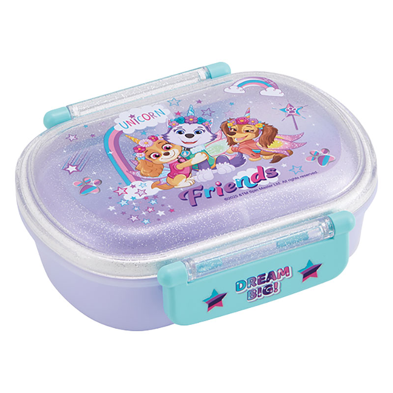 【お取り寄せ商品】抗菌 食洗機対応 ふわっとフタタイトランチボックス 360ml パウパトロールユニコーン