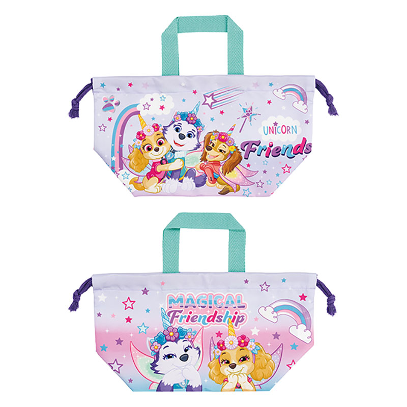 【お取り寄せ商品】ランチ巾着 29×16.5×マチ12cm パウパトロールユニコーン